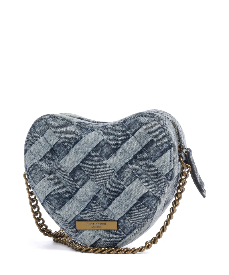Kurt Geiger Kensington Heart Umhängetasche denim