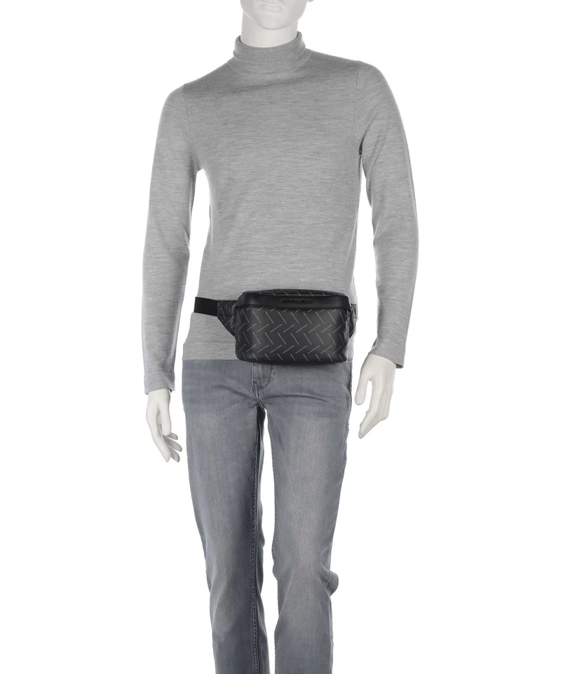 Armani Exchange Ginevra Printed Gürteltasche black/chiseled stone