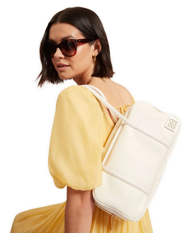 Ted Baker Amylee Schultertasche ivory