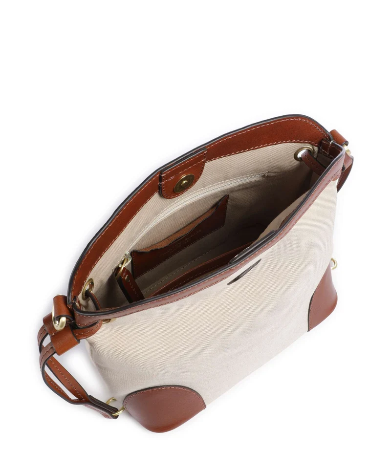 Brics Volterra Small Bucket Handtasche cappuccino