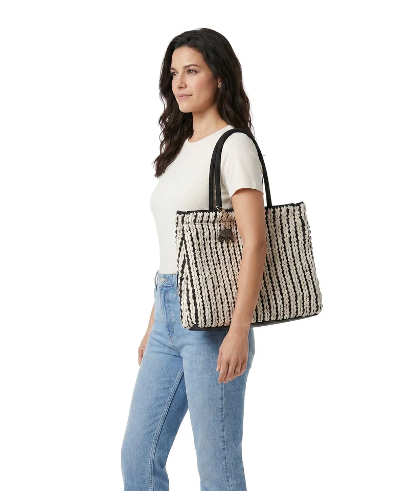 Anokhi Shopper black/white