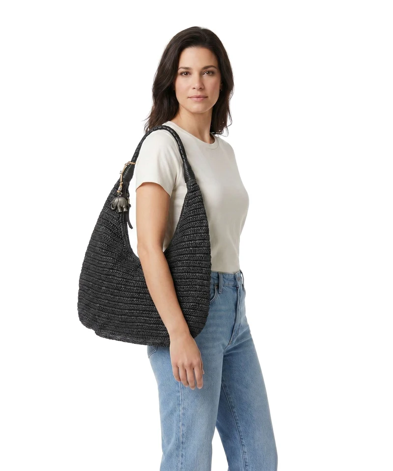 Anokhi Beuteltasche black