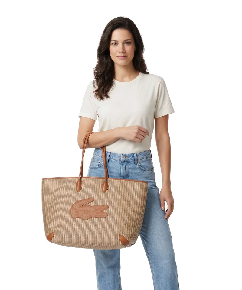 Lacoste Summer Pack Shopper natural/tan