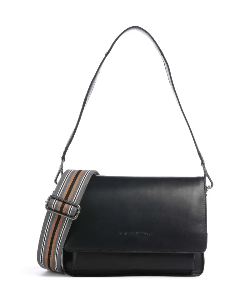 The Chesterfield Brand Wax Pull Up Cow Aviles Schultertasche black