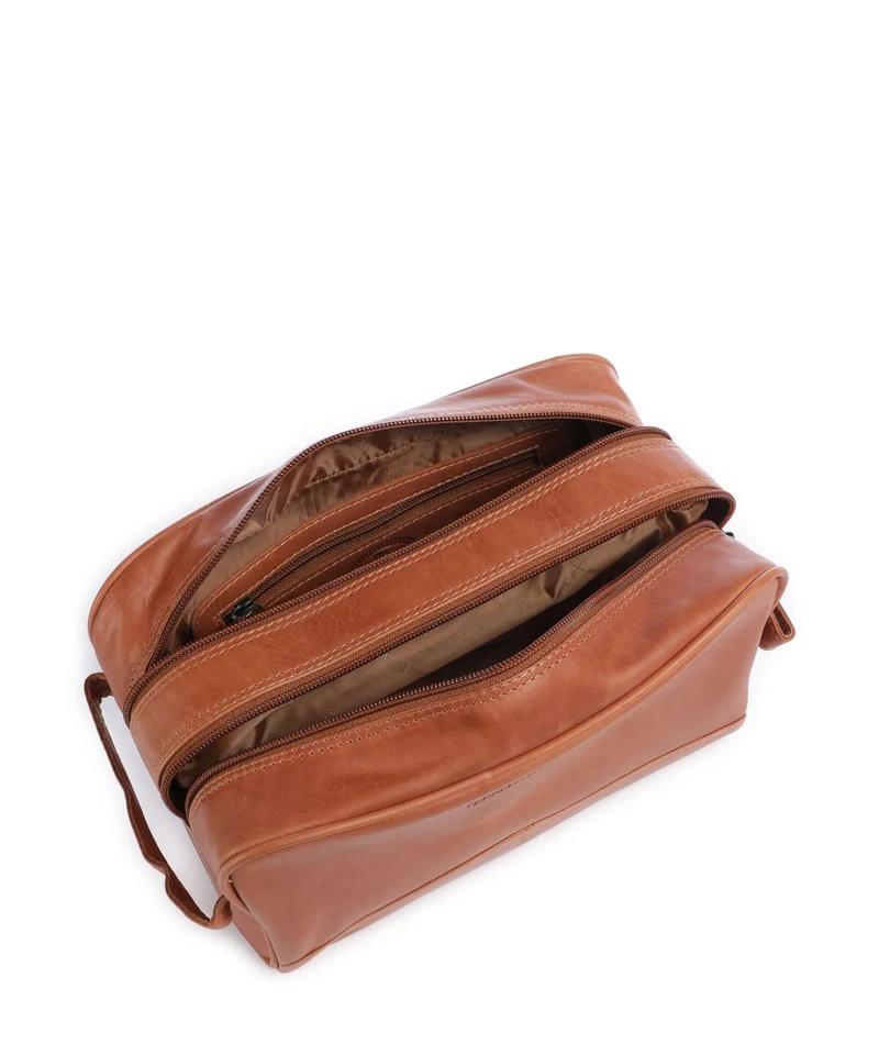 The Chesterfield Brand Wax Pull Up Cow Stacey Kulturbeutel cognac