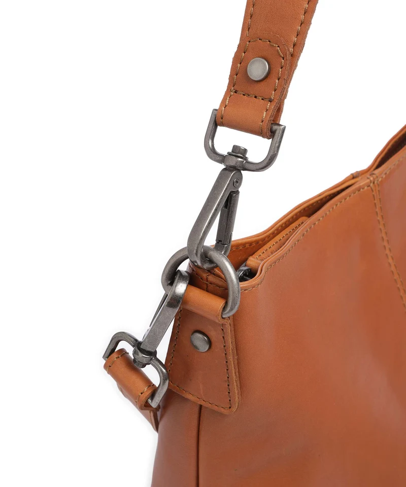 The Chesterfield Brand Wax Pull Up Cow Jen Beuteltasche cognac