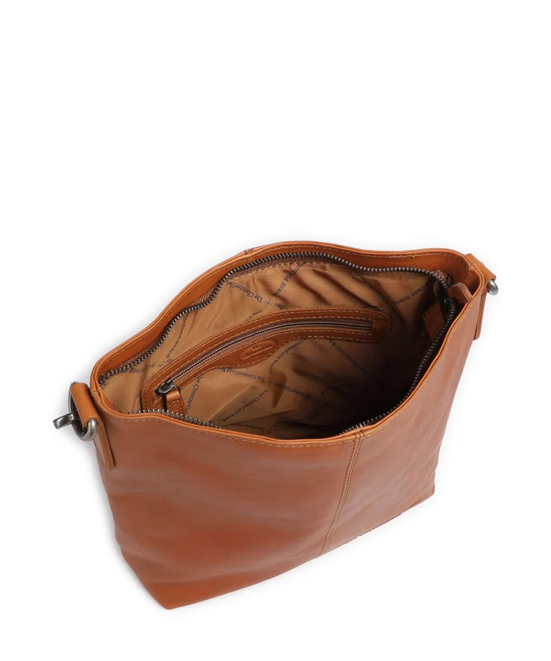 The Chesterfield Brand Wax Pull Up Cow Jen Beuteltasche cognac