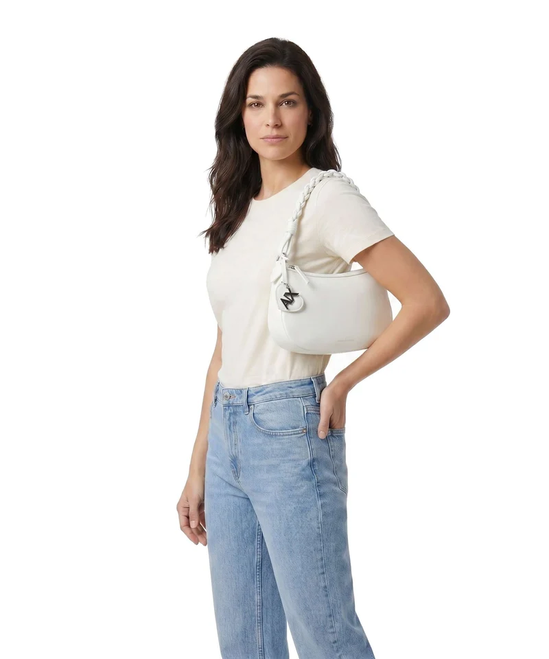Armani Exchange Maya S Schultertasche off white