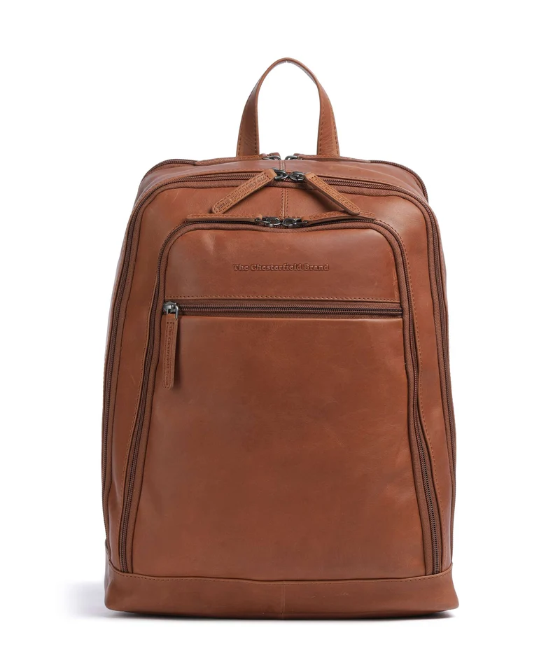 The Chesterfield Brand Wax Pull Up Cow Detroit Rucksack cognac