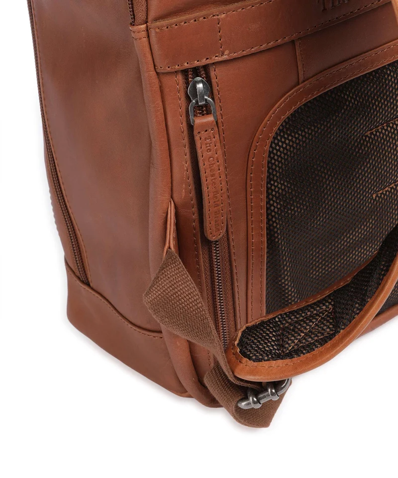 The Chesterfield Brand Wax Pull Up Cow Detroit Rucksack cognac