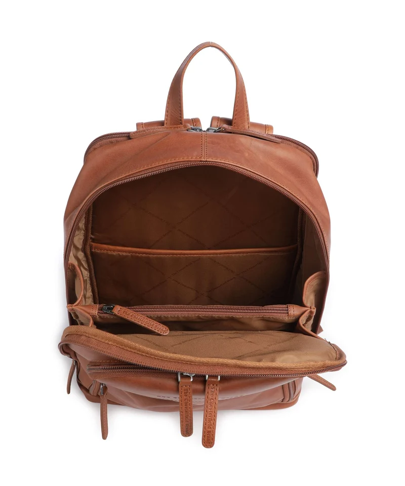 The Chesterfield Brand Wax Pull Up Cow Detroit Rucksack cognac