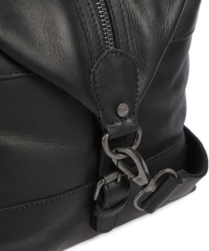 The Chesterfield Brand Wax Pull Up Cow Portsmouth 2 Weekender black