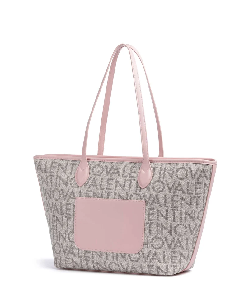 Valentino Bags Logo Shopper beige/rosa