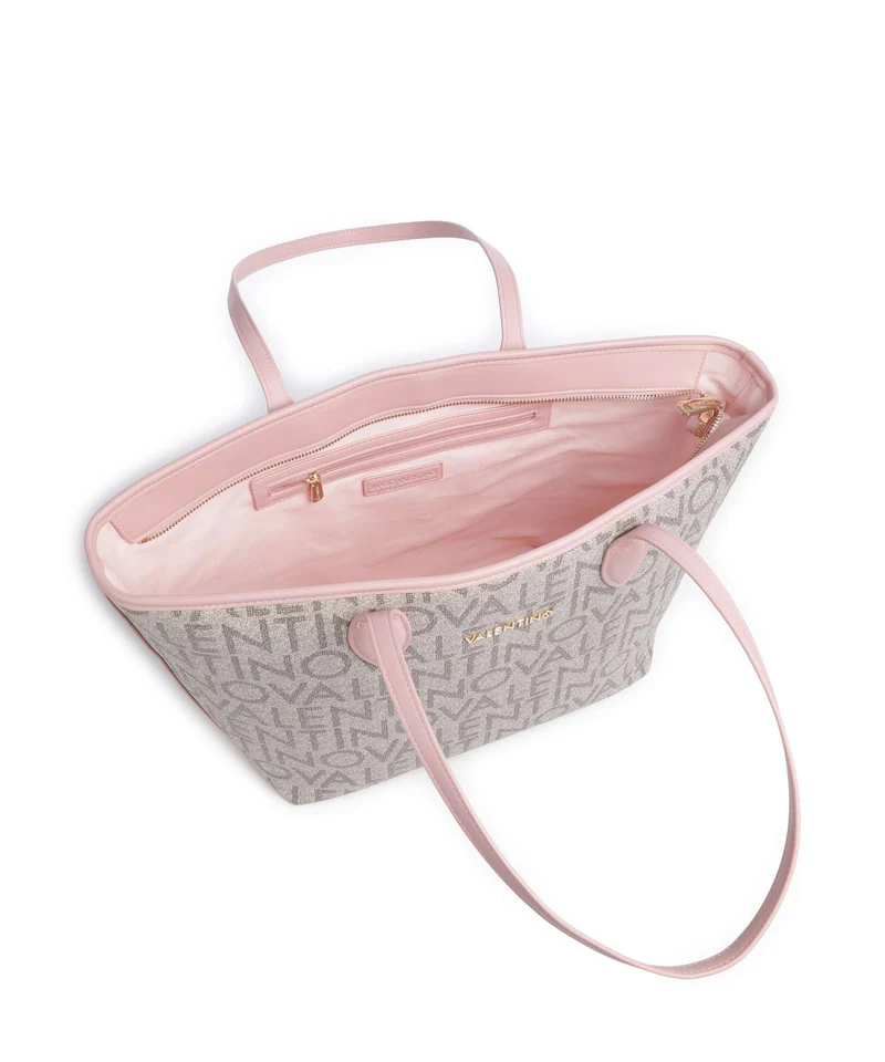 Valentino Bags Logo Shopper beige/rosa