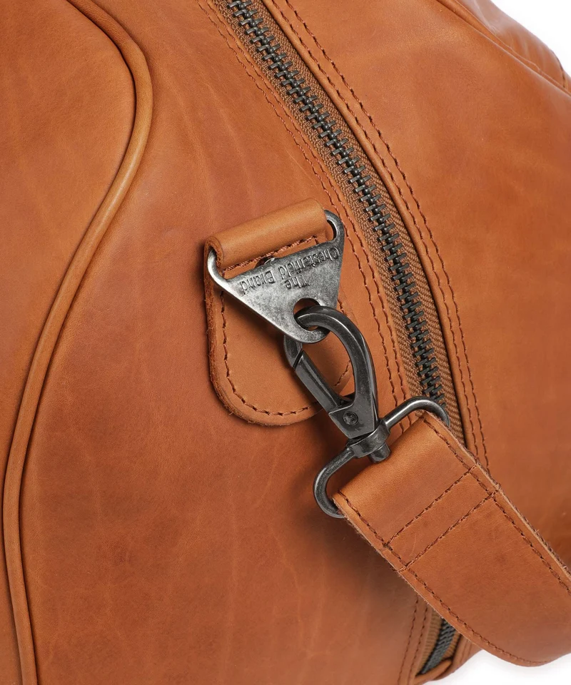 The Chesterfield Brand Wax Pull Up Cow Volenza Weekender cognac