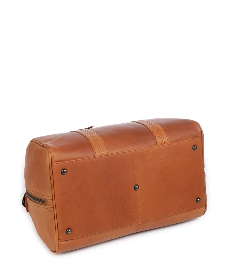The Chesterfield Brand Wax Pull Up Cow Volenza Weekender cognac