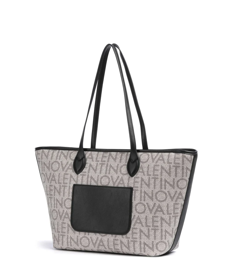 Valentino Bags Logo Shopper beige/nero
