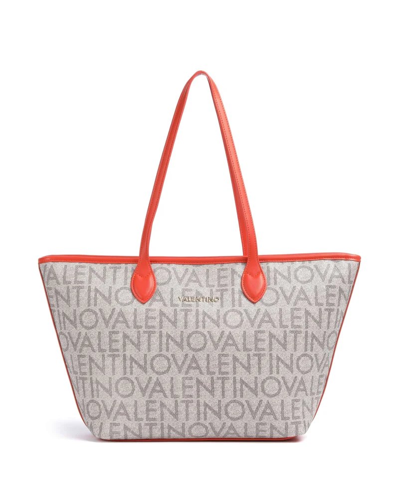 Valentino Bags Logo Shopper beige/arancio