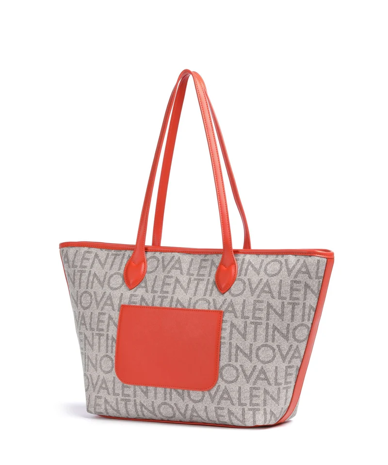 Valentino Bags Logo Shopper beige/arancio