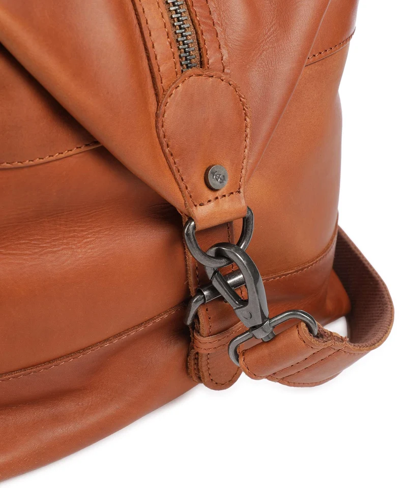 The Chesterfield Brand Wax Pull Up Cow Portsmouth 2 Weekender cognac