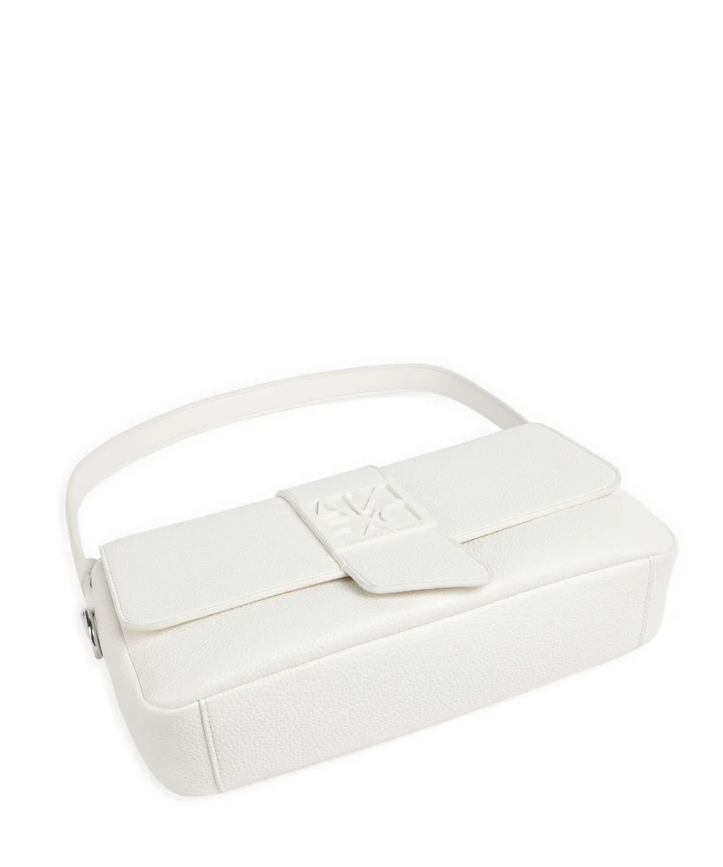 Armani Exchange Susy Soft Schultertasche off white