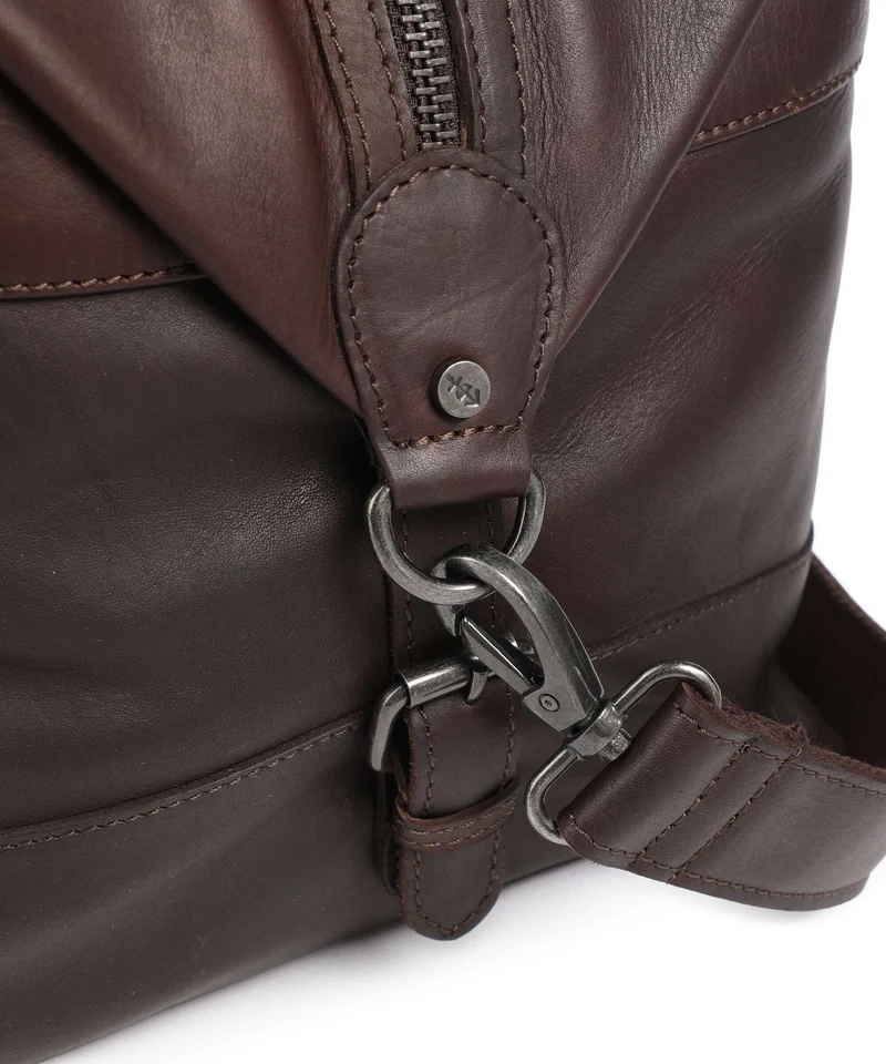 The Chesterfield Brand Wax Pull Up Cow Portsmouth 2 Weekender brown