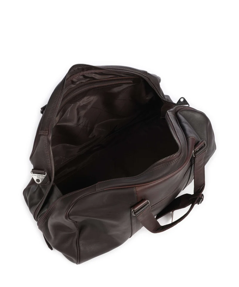 The Chesterfield Brand Wax Pull Up Cow Rivaro Weekender brown