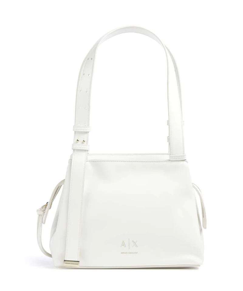 Armani Exchange Alice S Schultertasche off white
