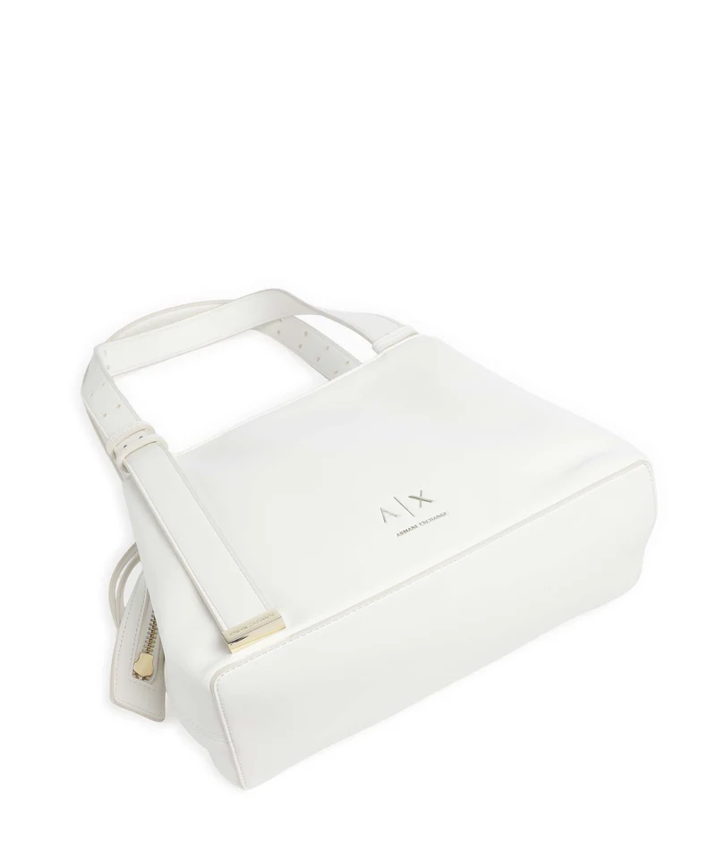 Armani Exchange Alice S Schultertasche off white
