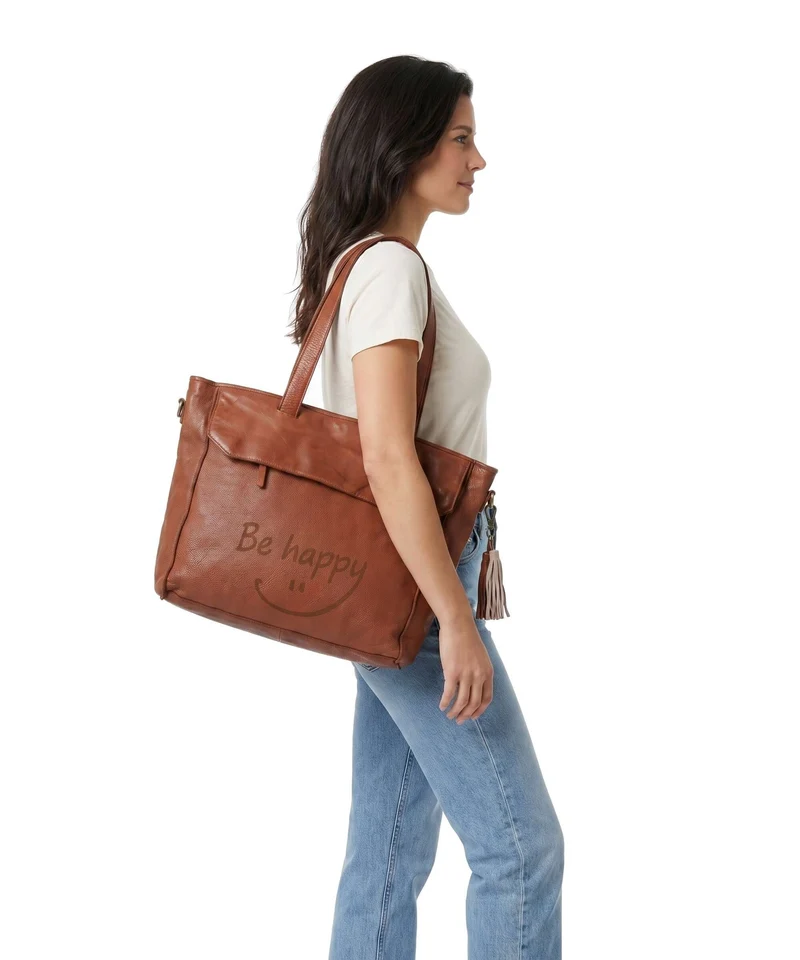 Taschendieb Wien Fröhlichgasse 1 Shopper cognac