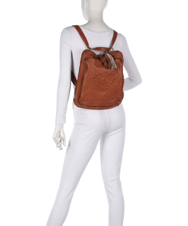 Taschendieb Wien Johnstrasse 2 Rucksack-Tasche cognac