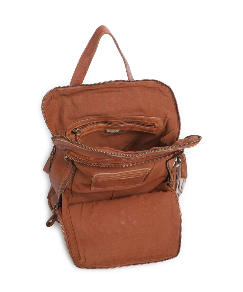 Taschendieb Wien Johnstrasse 2 Rucksack-Tasche cognac