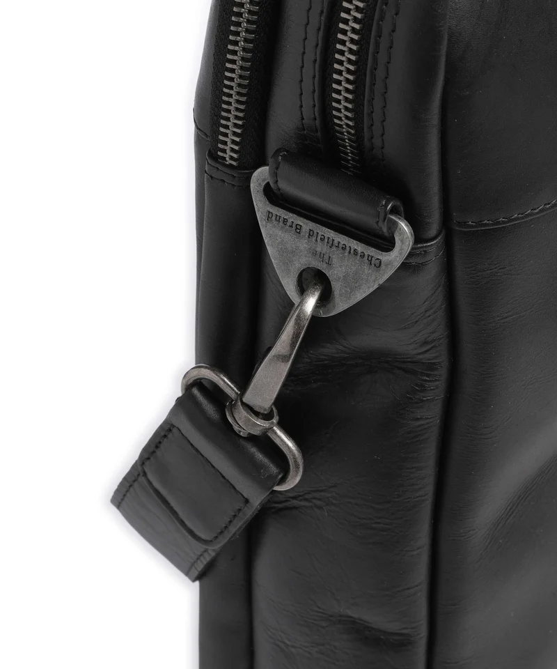 The Chesterfield Brand Wax Pull Up Cow Montara Laptoptasche black