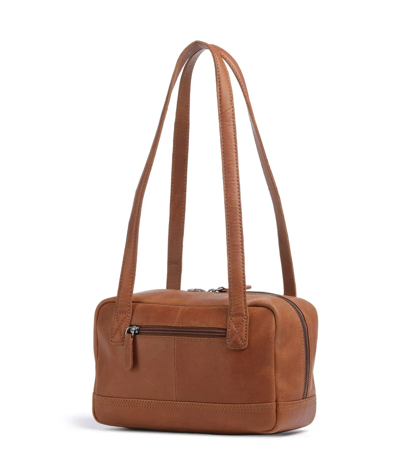 The Chesterfield Brand Wax Pull Up Cow Fenno Schultertasche cognac