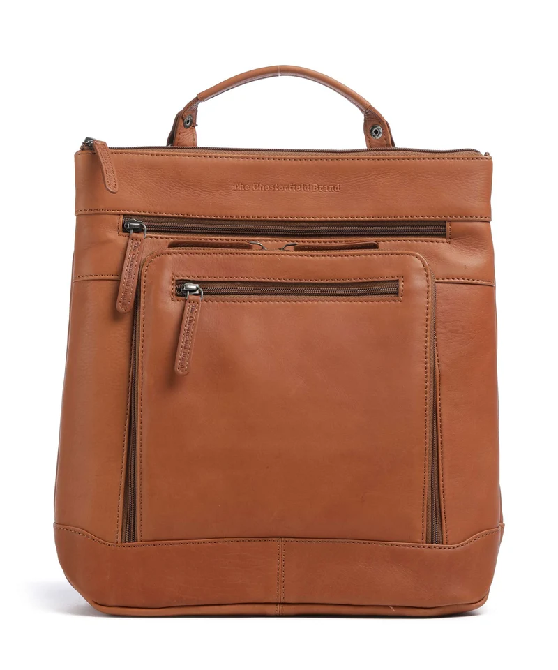 The Chesterfield Brand Wax Pull Up Cow Caldero Rucksack cognac
