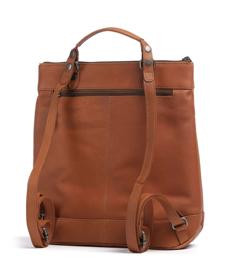 The Chesterfield Brand Wax Pull Up Cow Caldero Rucksack cognac