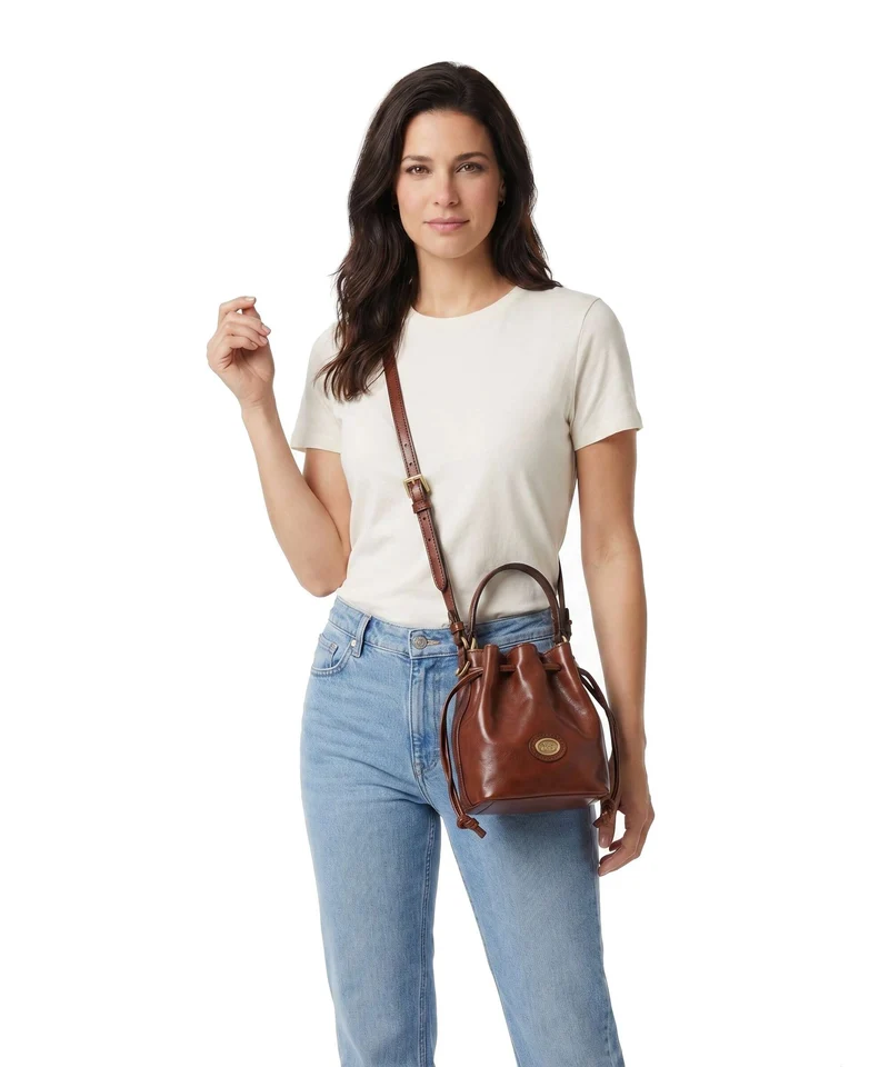 The Bridge Story Donna Bucket Handtasche marrone