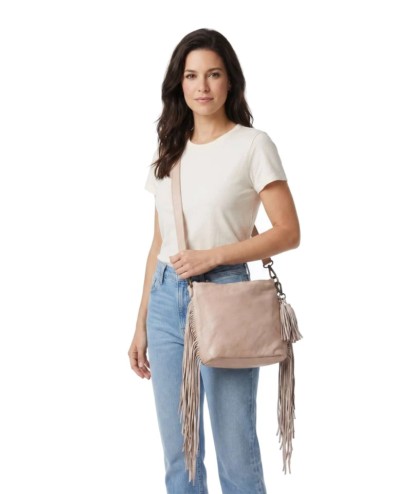 Taschendieb Wien Löwengasse 4x Umhängetasche linen rose