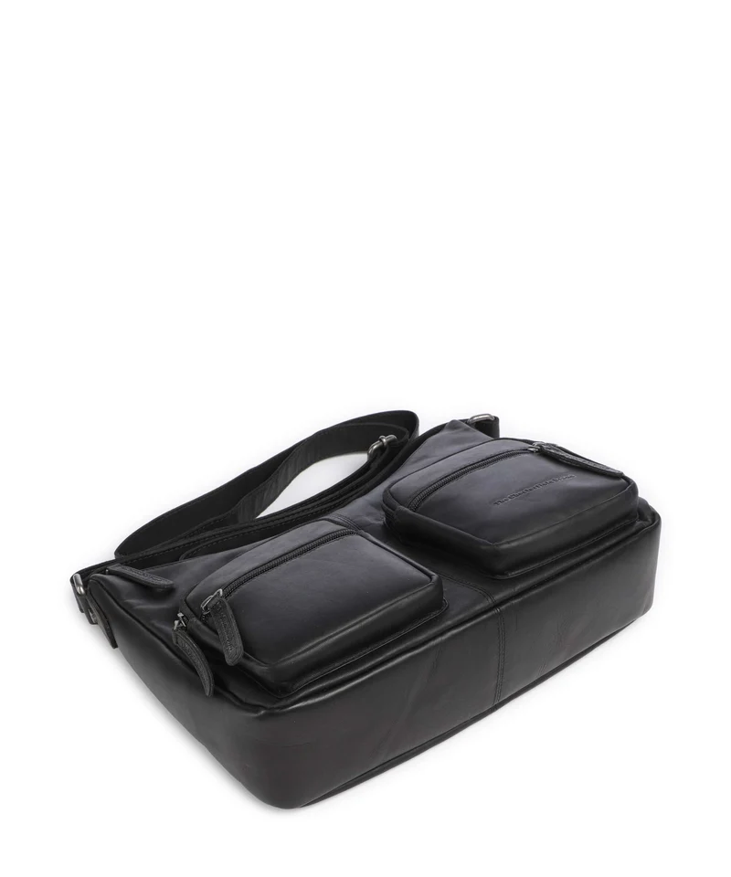 The Chesterfield Brand Wax Pull Up Cow Valenora Schultertasche black