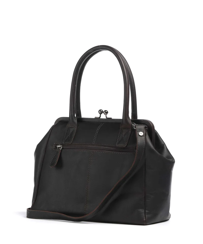 The Chesterfield Brand Wax Pull Up Cow Dorin Schultertasche brown