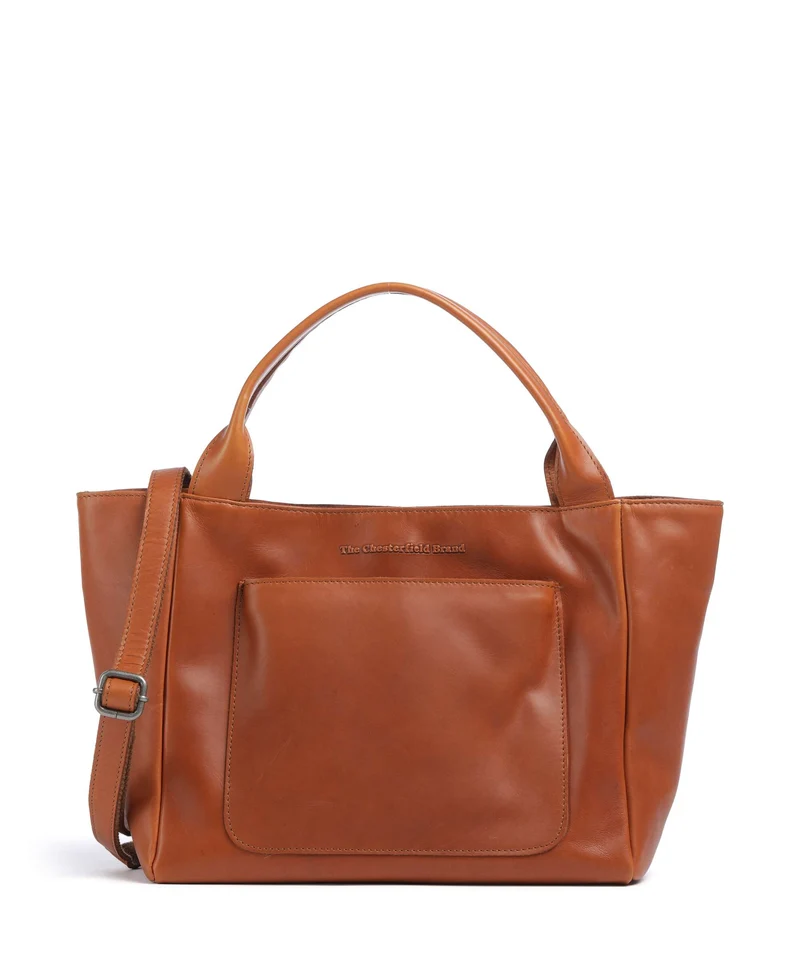 The Chesterfield Brand Wax Pull Up Cow Tenara Schultertasche cognac