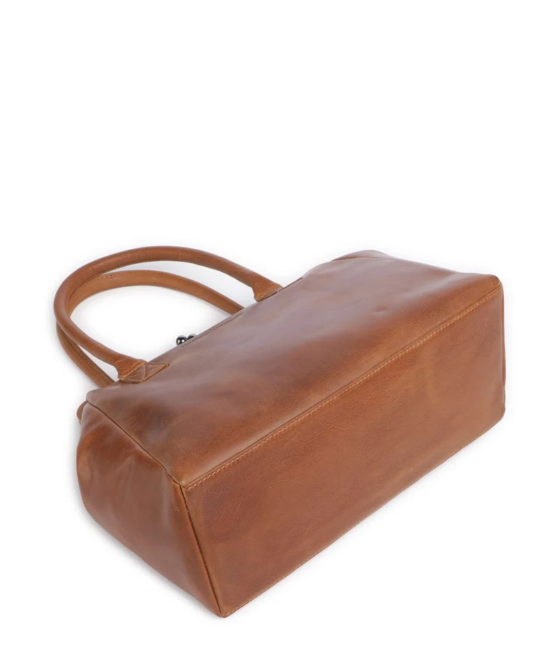 The Chesterfield Brand Wax Pull Up Cow Dorin Schultertasche cognac