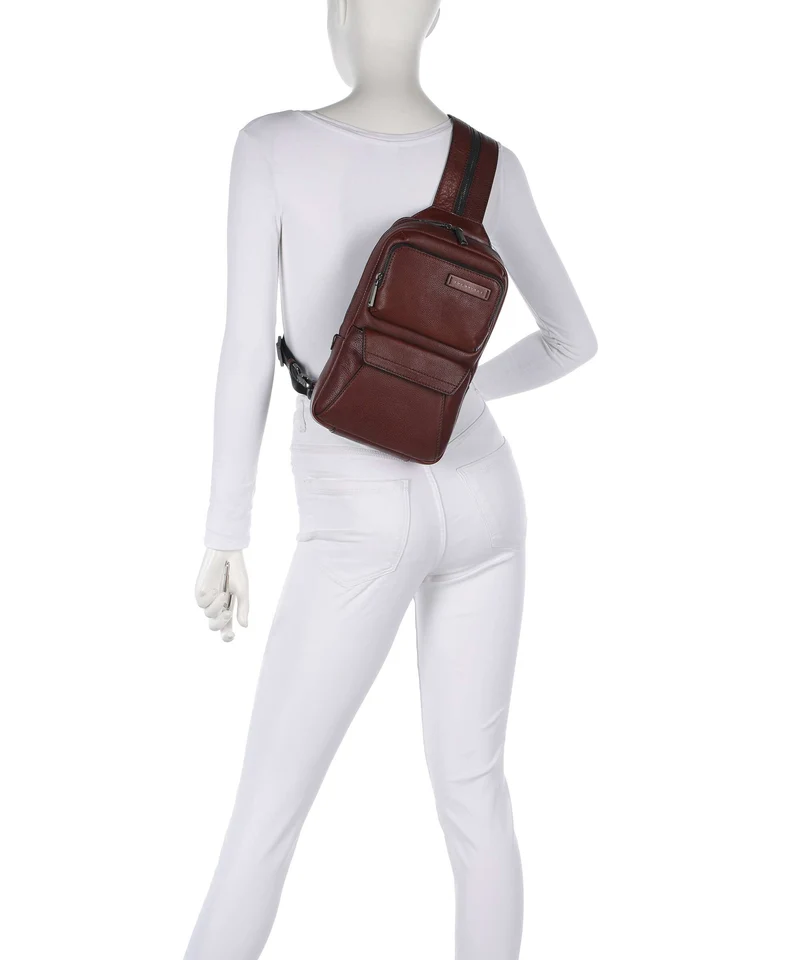 The Bridge Ludovico Slingbag marrone
