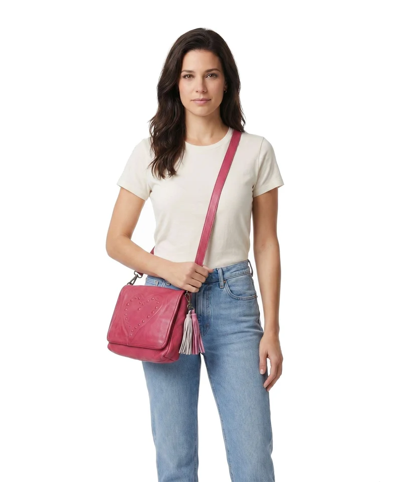 Taschendieb Wien Johnstrasse 3 Umhängetasche pink power