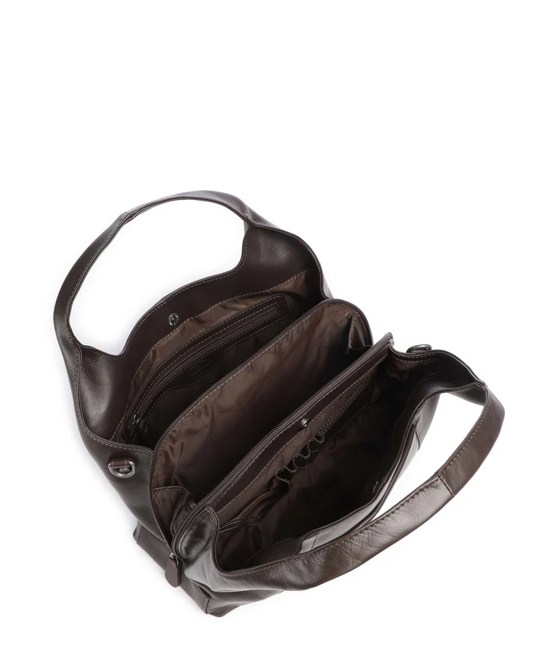 The Chesterfield Brand Wax Pull Up Cow Salina Handtasche brown