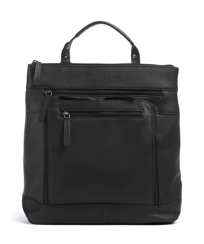 The Chesterfield Brand Wax Pull Up Cow Caldero Rucksack black