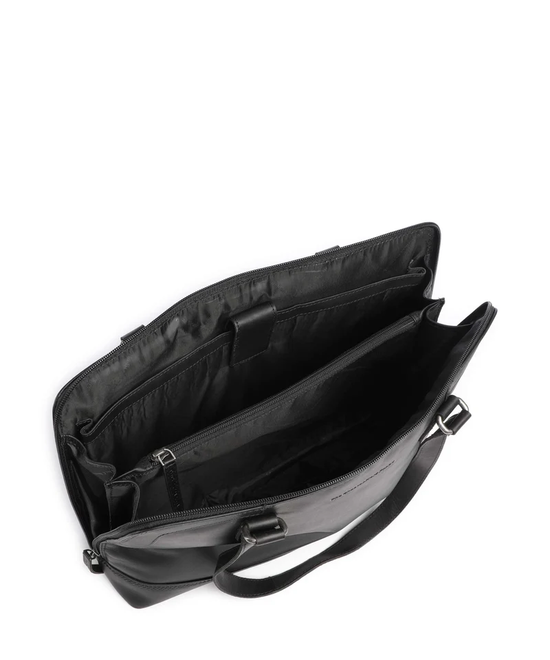 The Chesterfield Brand Wax Pull Up Cow Elvar Schultertasche black