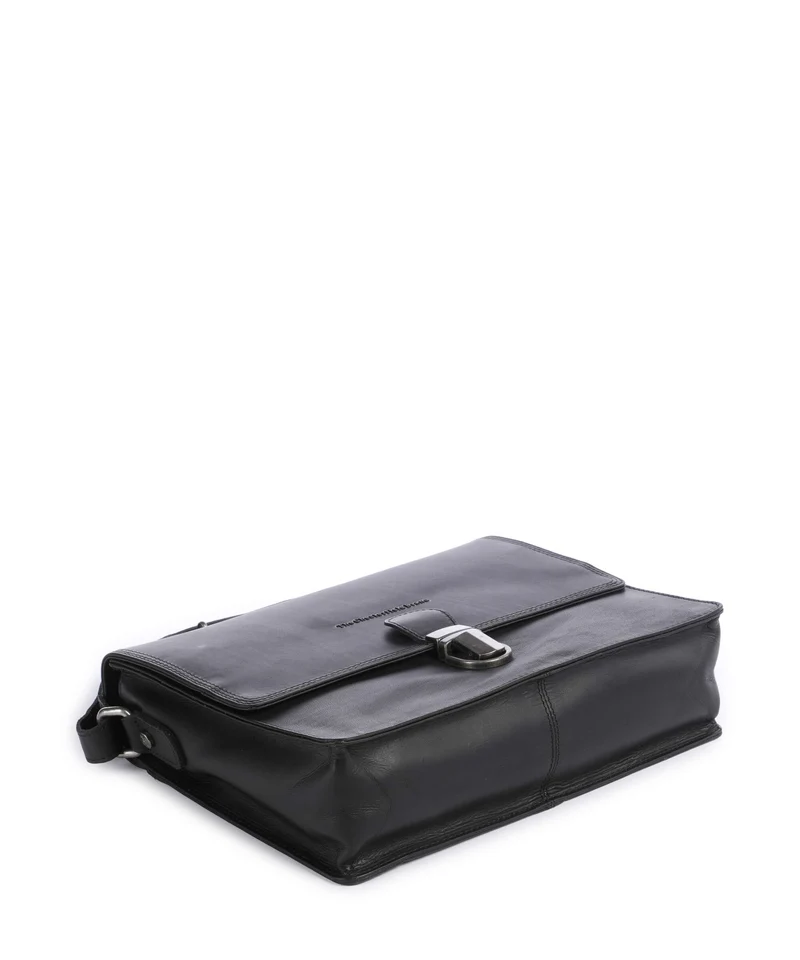 The Chesterfield Brand Wax Pull Up Cow Lunor Schultertasche black