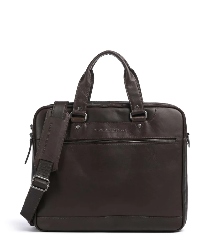 The Chesterfield Brand Wax Pull Up Cow Montara Laptoptasche brown