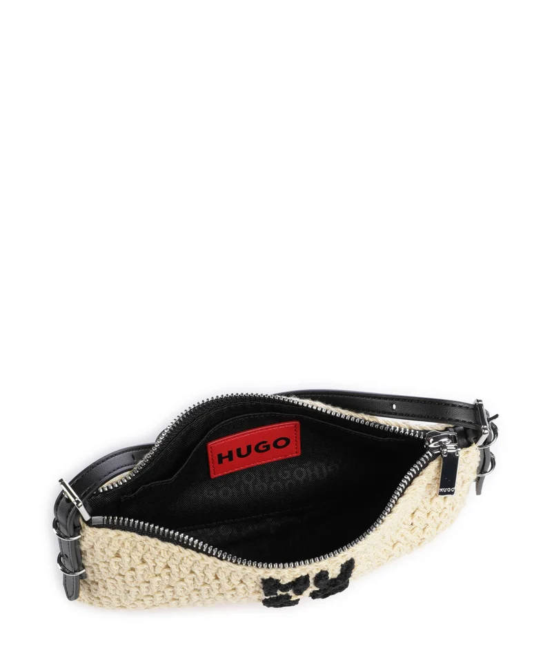 Hugo Neeko Schultertasche light beige